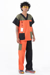 SCRUBS TOP - PINDAN BLOCKS