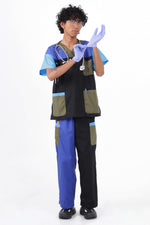 SCRUBS PANTS - BLUE BLOCKS