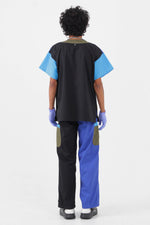 SCRUBS TOP - BLUE BLOCKS