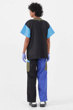 SCRUBS TOP - BLUE BLOCKS