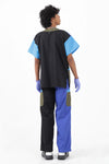 SCRUBS TOP - BLUE BLOCKS