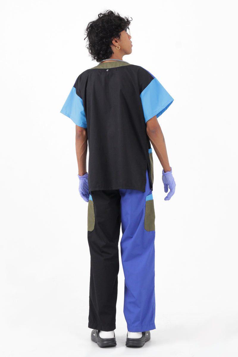 SCRUBS PANTS - BLUE BLOCKS