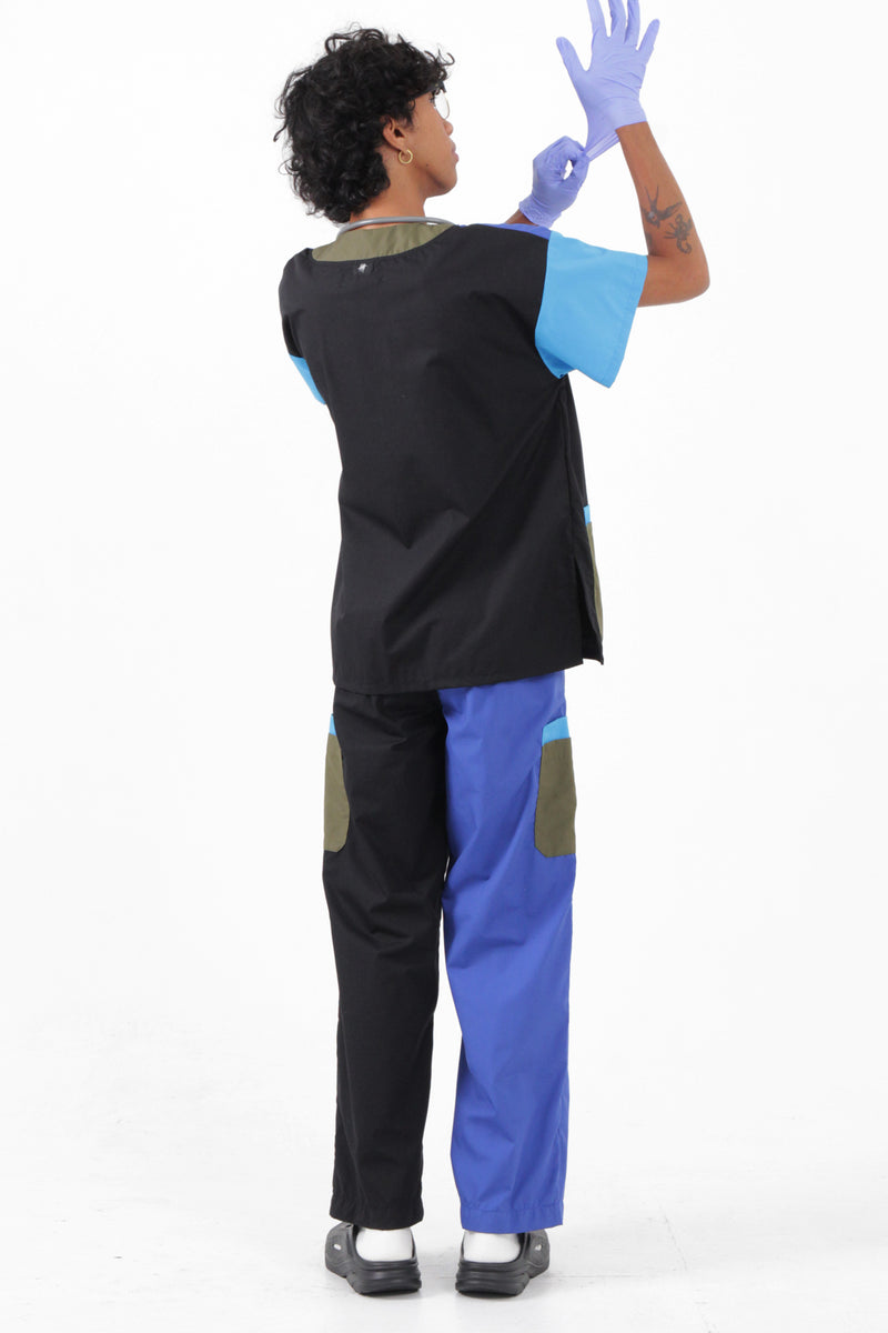 SCRUBS PANTS - BLUE BLOCKS