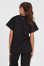 SCRUBS TOP - BLACK