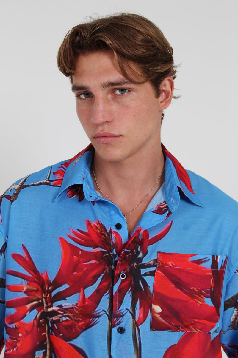 CRUISE SHIRT - FLAME TREES
