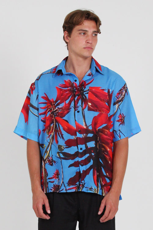 CRUISE SHIRT - FLAME TREES