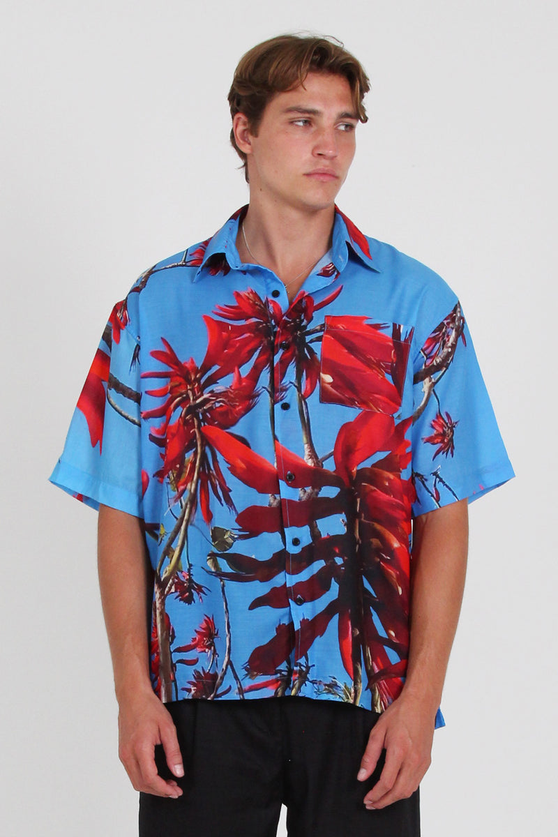 CRUISE SHIRT - FLAME TREES