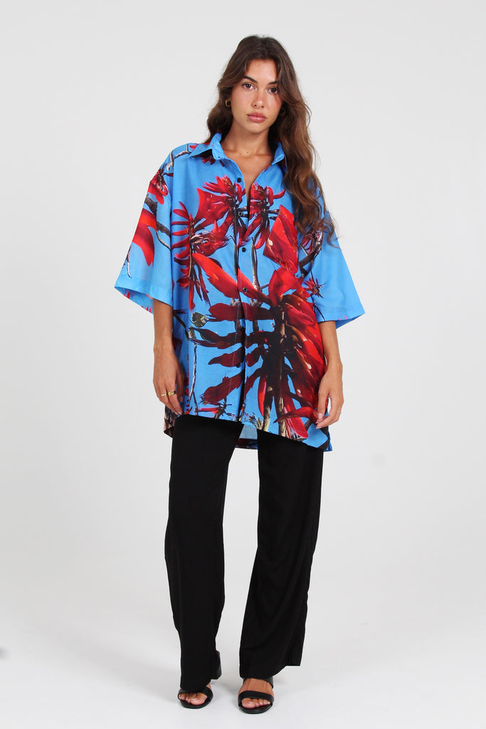 CRUISE SHIRT - FLAME TREES