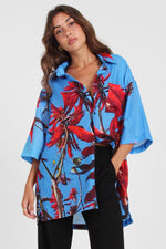 CRUISE SHIRT - FLAME TREES