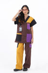 SCRUBS PANTS - MUSTARD BLOCKS