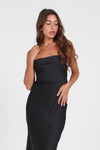 SPAGHETTI DRESS - BLACK