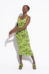 SLINK DRESS - VERSE 2 LIME
