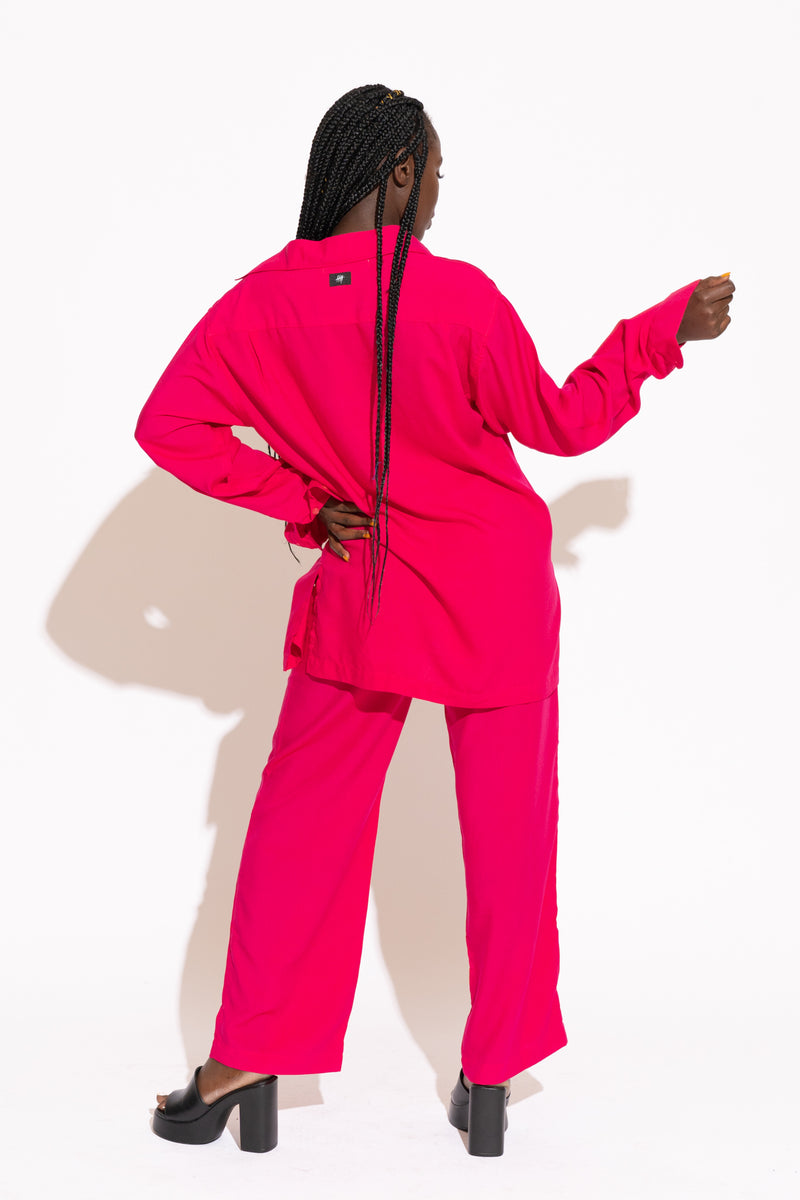 SWAN SHIRT - FUCHSIA