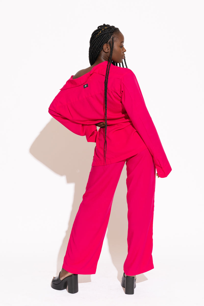 SWAN SHIRT - FUCHSIA